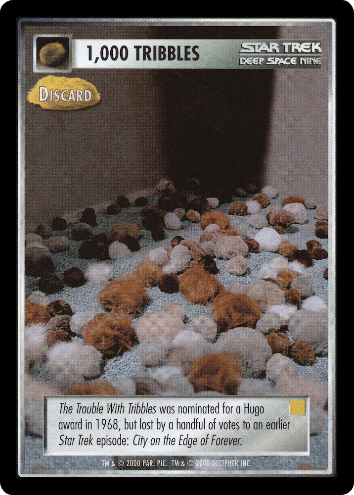 1,000 Tribbles - Discard (Yellow)